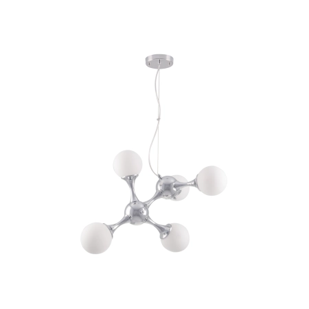 Lampa wisząca chromowana 5-punktowa 6775/5 8C z serii Saturn - Lampy Elem